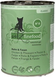 Produktbild von Catz finefood Classic Adult No. 15 Nassfutter für Katzen mit Huhn und Fasan getreidefrei 12x400 g