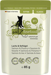 catz finefood Classic Kitten Nassfutter Lachs und Geflügel getreidefrei 85 g - 16 x 85 g – Bild 1 von 5