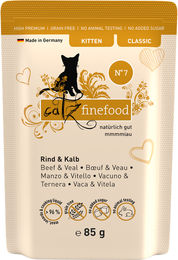 catz finefood Classic Kitten No. 07 Rind und Kalb getreidefrei 85 g - 16 x 85 g – Bild 1 von 5