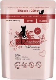 Catz finefood Classic Kitten No. 3 Nassfutter für Katzen Geflügel 6x300 g ohne Zucker und Aromastoffe - 6 x 300 g – Bild 1 von 3