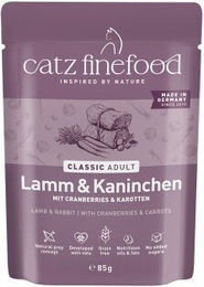 Catz finefood Classic Nassfutter für Katzen mit Lamm und Kaninchen getreidefrei – Bild 1 von 3