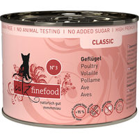 Produktbild von Catz finefood Classic No. 03 Geflügel Katzenfutter Adult Getreidefrei 6 x 200 g - 6 x 200 g