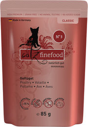 Catz finefood Classic No. 03 Geflügel Katzenfutter Pouch ohne Konservierungsstoffe und Aromastoffe 8 x 85 g - 16 x 85 g – Bild 1 von 5