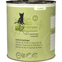 Produktbild von catz finefood Classic No. 05 Katzen Nassfutter Lachs und Geflügel getreidefrei 6 x 800 g - 6 x 800 g