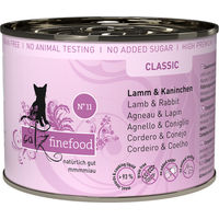 Produktbild von catz finefood Classic No. 11 Katzen Nassfutter Lamm und Kaninchen Adult Getreidefrei 6 x 200 g - 6 x 200 g