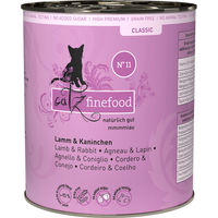 Produktbild von catz finefood Classic No. 11 Katzenfutter Lamm und Kaninchen getreidefrei 800 g - 6 x 800 g