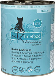 Catz Finefood Classic No. 13 Katzen Nassfutter Hering und Garnele Getreidefrei Adult 6x400g - 6 x 400 g – Bild 1 von 2