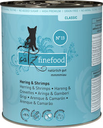 Catz finefood Classic No. 13 Katzenfutter Hering und Garnele glutenfrei mit hohem Fleischanteil 800 g – Bild 1 von 2