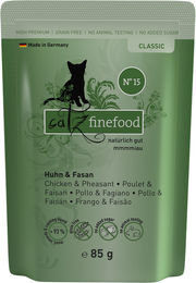 Catz finefood Classic No. 15 Huhn und Fasan Katzen Nassfutter Adult Getreidefrei 85 g - 16 x 85 g – Bild 1 von 8