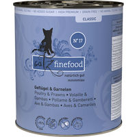 Produktbild von Catz finefood Classic No. 17 Katzenfutter Geflügel und Garnele getreidefrei mit hohem Fleischanteil 800 g - 6 x 800 g