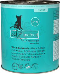 Catz finefood Classic No. 21 Katzenfutter Wild und Rotbarsch getreidefrei mit hohem Fleischanteil 800 g - 6 x 800 g – Bild 1 von 2