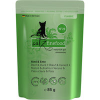 Produktbild von Catz finefood Classic No. 23 Katzen Nassfutter Rind und Ente Adult Getreidefrei 16 x 85 g - 16 x 85 g