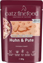 Catz finefood Feines Filet Katzen Nassfutter Thunfisch Stückchen in Sauce Getreidefrei Sensitive 32 x 85 g – Bild 1 von 1