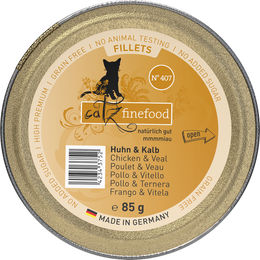 catz finefood Fillets N°407 Huhn und Kalb Katzenfutter getreidefrei 85 g - 12 x 85 g – Bild 1 von 4