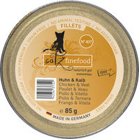 Produktbild von catz finefood Fillets N°407 Huhn und Kalb Katzenfutter getreidefrei 85 g - 12 x 85 g