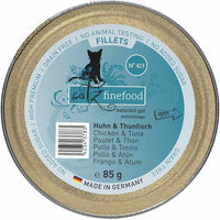 Produktbild von catz finefood Fillets N°413 Katzen Nassfutter Huhn und Thunfisch in Jelly getreidefrei 12x85g