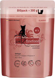 Produktbild von Catz finefood Katzen Nassfutter Geflügel Stückchen in Sauce Getreidefrei Adult 6 x 300 g - 6 x 300 g