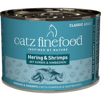 Produktbild von Catz finefood Katzen Nassfutter Hering und Garnele Adult 6 x 200 g mit hohem Fleischanteil - 6 x 200 g