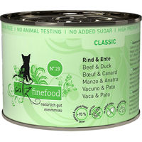 Produktbild von Catz finefood Katzen Nassfutter Rind und Ente 6 x 200 g ohne Farb- und Aromastoffe - 6 x 200 g