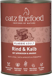 Catz finefood Katzen Nassfutter Rind und Kalb getreidefrei 6 x 400 g - 6 x 400 g – Bild 1 von 3