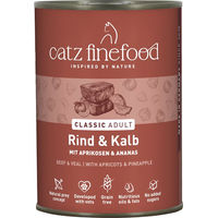 Produktbild von Catz finefood Katzen Nassfutter Rind und Kalb getreidefrei 6 x 400 g - 6 x 400 g