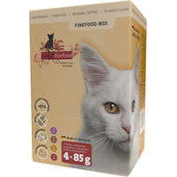 Produktbild von Catz Finefood Katzenfutter Box mit hohem Fleischanteil und getreidefrei 4 x 85 g
