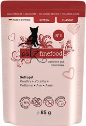 Produktbild von Catz finefood Kitten No.03 Geflügel Getreidefrei 16x85g