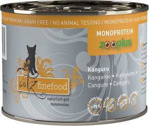 Produktbild von Catz finefood Monoprotein Katzen Nassfutter Känguru Stückchen in Sauce 6 x 200 g - 6 x 200 g