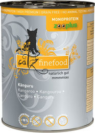 Produktbild von Catz finefood Monoprotein Katzen Nassfutter Känguru Stückchen in Sauce getreidefrei 6 x 400 g - 6 x 400 g