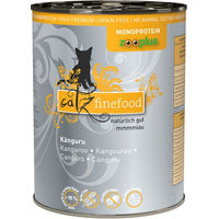 Produktbild von Catz finefood Monoprotein Katzen Nassfutter Känguru Stückchen in Sauce getreidefrei 6 x 400 g - 6 x 400 g