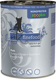 Produktbild von Catz finefood Monoprotein Katzenfutter Pute Stückchen in Sauce getreidefrei 24 x 400 g - 24 x 400 g