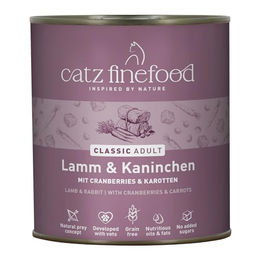 catz finefood N° 11 Katzenfutter Lamm & Kaninchen Getreidefrei 6 x 800g Dosen - 6 x 800 g – Bild 1 von 8