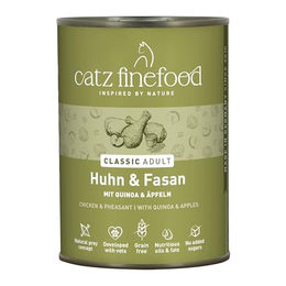 catz finefood N° 15 Katzenfutter Huhn & Fasan Nassfutter Getreidefrei 6 x 400g - 6 x 400 g – Bild 1 von 8