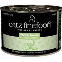 Produktbild von Catz finefood Nassfutter Katze Adult Wildschwein Monoprotein Hypoallergen 24x200 g - 24 x 200 g