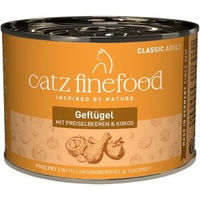 Produktbild von Catz finefood Nassfutter Katze Classic Adult Geflügel getreidefrei 6x200 g - 6 x 200 g