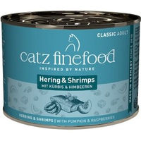 Produktbild von Catz finefood Nassfutter Katze Classic Adult Hering und Garnele getreidefrei 12x200 g - 12 x 200 g