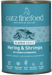 Catz finefood Nassfutter Katze Classic Adult Hering und Garnele getreidefrei 12x400 g – Bild 1 von 3