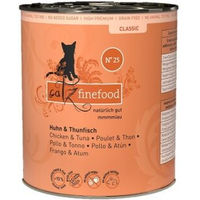 Produktbild von Catz finefood Nassfutter Katze Classic Adult Huhn und Thunfisch getreidefrei 24x800 g