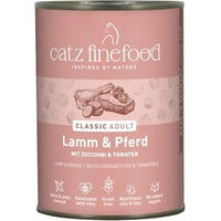 Produktbild von Catz finefood Nassfutter Katze Classic Adult Lamm und Pferd getreidefrei 12x400 g - 12 x 400 g