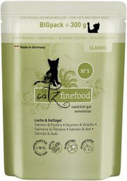 Catz finefood Nassfutter Katze Classic Adult No. 05 Lachs und Geflügel glutenfrei 24x300 g - 24 x 300 g – Bild 1 von 3