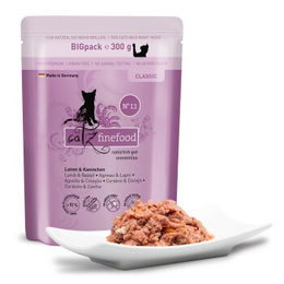 Catz finefood Nassfutter Katze Classic Adult No. 11 Lamm und Kaninchen glutenfrei 6x300 g - 6 x 300 g – Bild 1 von 2