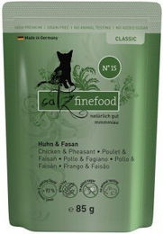 Catz finefood Nassfutter Katze Classic Adult No. 15 Huhn und Fasan Getreidefrei 8x85 g - 8 x 85 g – Bild 1 von 2