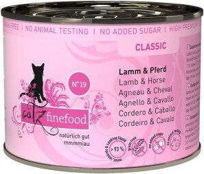 Catz finefood Nassfutter Katze Classic Adult No. 19 Lamm und Pferd Getreidefrei 6x200 g - 6 x 200 g – Bild 1 von 2