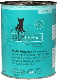 Catz finefood Nassfutter Katze Classic Adult No. 21 Wild und Rotbarsch getreidefrei 12x400 g - 12 x 400 g – Bild 1 von 2