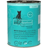 Produktbild von Catz finefood Nassfutter Katze Classic Adult No. 21 Wild und Rotbarsch getreidefrei 24x400 g