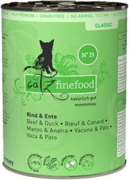 Produktbild von Catz finefood Nassfutter Katze Classic Adult Rind und Ente getreidefrei 12x400 g