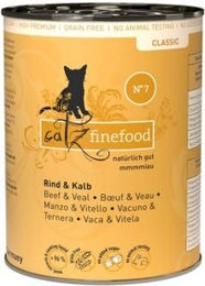 Produktbild von Catz finefood Nassfutter Katze Classic Adult Rind und Kalb getreidefrei 12x400 g