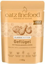 Catz finefood Nassfutter Katze Classic Kitten Geflügel mit hohem Fleischanteil 16x85 g - 16 x 85 g – Bild 1 von 2