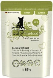 Catz finefood Nassfutter Katze Classic Kitten Lachs und Geflügel getreidefrei 32x85 g - 32 x 85 g – Bild 1 von 2