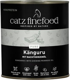 Catz finefood Nassfutter Katze Pure Adult Känguru Monoprotein Hypoallergen 12x800 g – Bild 1 von 3